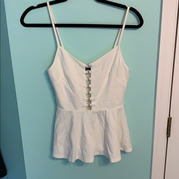 Papaya Tops - white cutout tank⚡️3/$15 or 5/$25⚡️